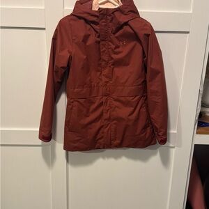 Under Armour Maroon Hooded Raincoat